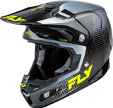 Fly Racing 73-4464X Fly Racing Formula S Carbon Protocol Hlmt Black Carbon/Grey/Hi-Vis Xl 73-4464X