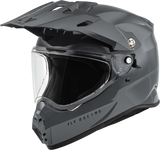 Fly Racing 73-7020M Fly Racing Trekker Solid Helmet Grey Md 73-7020M