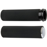 Arlen Ness Grips - Knurled - Cable - Chrome 07-324