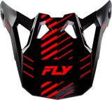 Fly Racing 73-0058 Fly Racing Formula Cp Slice Visor Grey/Red/Black Yl-S 73-0058