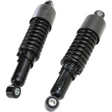 EMGO 1705693B Emgo Custom Shorty Shocks With Shroud - Black Body/Black Spring Finish - Eye Lowering 17-05693B