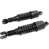 EMGO 1705694B Emgo Custom Shorty Shocks With Shroud - Black Body/Black Spring Finish - Clevis Lowering 17-05694B