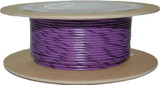 Namz Custom Cycle NWR-70-100 Namz Custom Cycle #18-Gauge Violet/Black Stripe 100' Spool Of Primary Wire Nwr-70-100