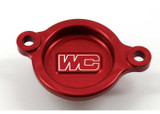 Works 27-006 Works Oil Filter Cover Red Hon 27-006