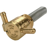 Golan Products "Click-Slick" Fuel Petcock - Forward - Raw Brass - 22Mm 76-312F-Bs