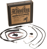 Burly Brand Burly Control Kit  14" T Bars Black Non-Abs B30-1148