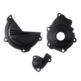 POLISPORT 91370 Polisport Engine Protection Kit Black Ktm/Hus 91370