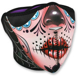 ZAN HEADGEAR WNFM082H Zan Headgear Half Mask - Sugar Skull Wnfm082H