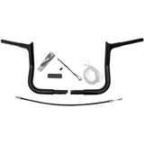 FAT BAGGERS INC. 909110B Fat Baggers Inc. Handlebar Kit - Pointed Top - 10" - Black 909110-B