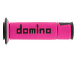 Domino Racing A45041C4043B7-0 Domino Racing A450 Road Racing Grips Fuchsia/Black Pair A45041C4043B7-0