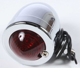 Harddrive 201038 Harddrive Bullet Marker Light Chrome Red Lens Dual Filament 201038
