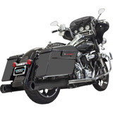 BASSANI XHAUST 1F7DNT5B Bassani Xhaust Dnt Straight Can Mufflers For '95-'16 Fl - Black 1F7Dnt5B
