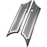 EDDIE TROTTA DESIGNS TC981 Eddie Trotta Designs Saddlebag Latch Covers - Diamond Cut C - Fl '93-'13 Tc981