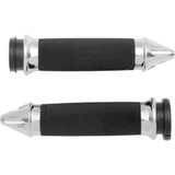 AVON GRIPS CC85CHSPKFL Avon Grips Grips - Custom - Spike End - Tbw - Chrome Cc-85-Ch-Spk-Fl