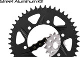 VORTEX CK5252 Vortex Sprocket/Chain Kit Stl/Alu 16/45T Blk Rx3 520-116L Blk Ck5252