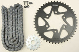 VORTEX CK6349 Vortex Sprocket/Chain Kit Stl/Stl 15/45T Sil Sx3 520-112L Blk Ck6349