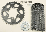 VORTEX CK6302 Vortex Sprocket/Chain Kit Stl/Stl 16/41T Sil Rx3 520-114L Blk Ck6302