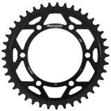 Supersprox Rear Edge Sprocket Steel 41T-520 Blk Hon/Kaw/Suz/Yam Rfa-486-41-Blk
