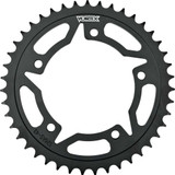 VORTEX 438S-43 Vortex Rear Sprocket Steel 43T-530 Blk Kaw/Suz/Yam 438S-43