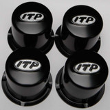 ITP SM130BBX Itp Steel 4/110 Black Cap 4 Pack Sm130Bbx