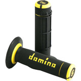 DOMINO A02041C4740A71 Domino Grips - Dually - Half Waffle - Black/Yellow A02041C4740A7-1