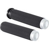 ROUGH CRAFTS RC500003 Rough Crafts Grips - Knurled - Tbw - Chrome Rc-500-003