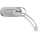 ARLEN NESS 13040 Arlen Ness Mirror - Side View - Grooved Slingshot - Oval - Chrome 13-040