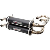 TRINITY RACING TR4162DBK Trinity Racing Dual Exhaust - Black Tr-4162D-Bk
