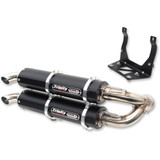 Trinity Racing Stage 5 Slip-On Dual Muffler - Black Tr-4160S-Bk