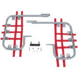 DG PERFORMANCE 542500 Dg Performance Nerf Bars - Trx250Ex - Silver/Red 54-2500