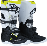 MOOSE RACING 02150241258 Moose Racing Youth Tech 7S Boots - Black/White/Yellow - Us 8 0215024-125-8