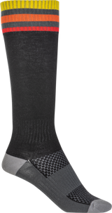 Fly Racing 350-0540L Fly Racing Mx Socks Thin Black Lg/Xl 350-0540L