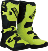 MOOSE RACING 34110447 Moose Racing M1.3 Boots - Black/Hi-Viz Yellow - Size 4 3411-0447