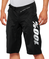 100% 4000700003 100% R-Core Shorts - Black - Us 34 40007-00003