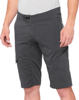100% 4002900010 100% Ridecamp Shorts - Charcoal - Us 34 40029-00010
