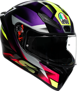 AGV 2118394018065L Agv Helmet K1 S Fastlap Black/Purple/Pink Lg 2118394018065L