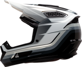 Z1R Helmet Dirt Maxx Vortex Black/White/Gray Lg