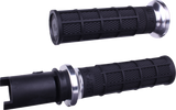 ODI V31HTC-BB-S Odi Grips Lock On Hart Luck Waffle Hd Cvo Blk/Blk/Sil V31Htc-Bb-S