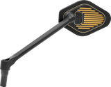 Drag Specialties Mirror Adjustable Long Stem Black/Gold Left