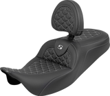 SADDLEMEN 808-07B-210B5 Saddlemen Seat Roadsofa Tri Gripper W/Silver Stitch 808-07B-210B5