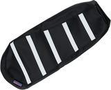 PARTS UNLIMITED Parts Unlimited Seat Cover Sd Rib Bk/Wht