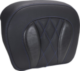 Mustang Pad Backrest Chopped Tpak Sky Blue Thread 88440Sb