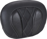 Mustang Pad Sissy Bar Dlx Diam Touring Gun Metal Gray Thread 88450Gm