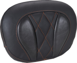 Mustang Pad Sissy Bar Dlx Diam Touring Orange Thread 88450Mo