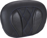 Mustang Pad Sissy Bar Dlx Diam Touring Sky Blue Thread 88450Sb