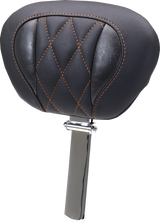 MUSTANG 89460MO Mustang Backrest Super Tour Dlx Diam Orange Thread 89460Mo