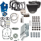 S&S Cycle Powerpack Oil Cool 4.25"Bore 4.5"Stroke M8 Blk W/Highlights 310-1104C
