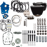 S&S Cycle Powerpak Oil Cool 4.25"Bore4.375"Stroke M8 Blk Granite W/Hl 310-1059C