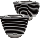 S&S Cycle Cylinder Set 4.25" Bore Unhoned Wblack W/Highlight M8 910-0682A