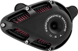 PERFORMANCE MACHINE (PM) 0206-2167-SMB Performance Machine (Pm) Air Cleaner Jet Black Ops Touring 2024+ 0206-2167-Smb